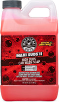 Maxi Suds II Foaming Car Wash Soap – High Foam Car Wash Soap, Cherry Scent Shampoo and Gloss Booster for Foam Cannons, Guns or Buckets – Gentle, Safe for Trucks, SUVs, and RVs, 64 oz