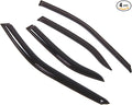 Outside Mount Window Vent Visors Rain Guards Compatible with Mitsubishi Mirage Sedan 1997-2001 | Side Window Wind Deflectors Rain Shields | Smoke Tinted, 4 Pcs Set, DGWV-325