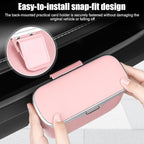 Car Trash Can, Car Garbage Bin with Lid & Handle - Leak-Proof Mini Trash Can for Car, Truck, SUV - Essential Car Accessories for Organization (Pink)