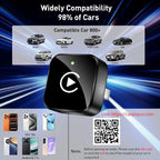 Wireless CarPlay Adapter 2026 Upgrade Mini Design, USB/USB-C Plug & Play Converts CarPlay to Wireless - Easy Use Fast Stable Connection Car Play for iPhone & Android