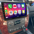 4Core Android 14 Car Radio Stereo for Chevy Tahoe 2007-2014 Update 10 Inch Touch Screen Radio with Wireless Carplay Android Auto FM/RDS Bluetooth GPS SWC Backup Camera