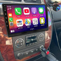 4Core 2+64G Car Stereo for Chevy Tahoe 2007-2014 Update 10 Inch Touch Screen Radio with Wireless Carplay Android Auto FM/RDS Bluetooth GPS SWC Backup Camera