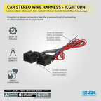 ICGM10BN Complete Double/Single DIN Stereo Installation Kit for Select Non-Amplified 2006-17 General Motors Vehicles - No Steering Wheel Remote - See Fit Guide in Images to Verify Your Vehicle