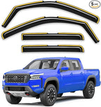 in-Channel Rain Guards Fit for Nissan Frontier 2022 2023 2024 2025 2026 Crew Cab, Window Rain Guards Visors Vent Visors Window Deflector Vent Shades Truck Car Accessories -4 pcs