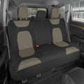 AquaShield Waterproof Beige Rear Split Bench Seat Covers for Trucks Rear Seat Cover Only - Black Car Seat Covers, Back Seat Cover Only - Durable Neoprene Spill Resistant for Kids & Dogs
