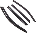 WD2-679 Dark Smoke 4 Pcs Set Window Visor (Outside Mount) Deflector Rain Guard Compatible with 2013-2015 BMW X1