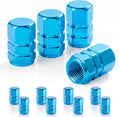 Car Tire Valve Stem Caps, 12pcs Air Caps Cover, Universal for Cars, SUVs, Bike, Trucks and Motorcycles-Pale Blue