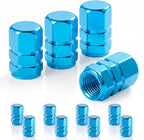 Car Tire Valve Stem Caps, 12pcs Air Caps Cover, Universal for Cars, SUVs, Bike, Trucks and Motorcycles-Pale Blue