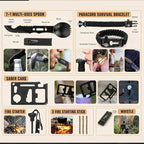 Survival Kit, 250Pcs Survival Gear First Aid Kit with Molle System Compatible Bag and Emergency Tent, Emergency Kit for Earthquake, Outdoor Adventure, Hiking, Hunting, Gifts for Men Women