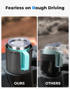 Cup Holder Expander for Car, Compatible with Hydro Flask 32/40oz, Yeti 24/30/36oz, Other Bottles in 18-40oz, Large Cup Holder Adapter Fits for Universal Vehicle, Silver Gray