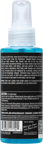 Tangled Sheets Fresh Linen Scent Air Freshener Spray and Odor Eliminator, Clean Fabric Inspired Spray for Home, Office, Bathroom, Dorm, and Car Interior - 4 Fl Oz