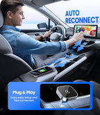 Teeran Wireless CarPlay Adapter for iPhone (2026 Upgraded), Mini Plug & Play for Cars with Factory Wired Apple CarPlay, Fast & Stable Connection, Easy Setup, Wide Vehicle Compatibility USB & USB C