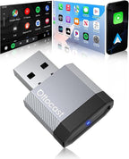 OTTOCAST Mini Nova Wireless CarPlay & Android Auto USB-C Adapter, 2-in-1 Adapter for iPhone iOS 10+ & Android 11+, Auto-Reconnect for 800+ Wired CarPlay Vehicles Models (2016+)