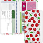 Car Registration and Insurance Holder, with Magnetic Closure for License, Cards and Documents, All Vehicle Needs and Car Accessories (Cherry)