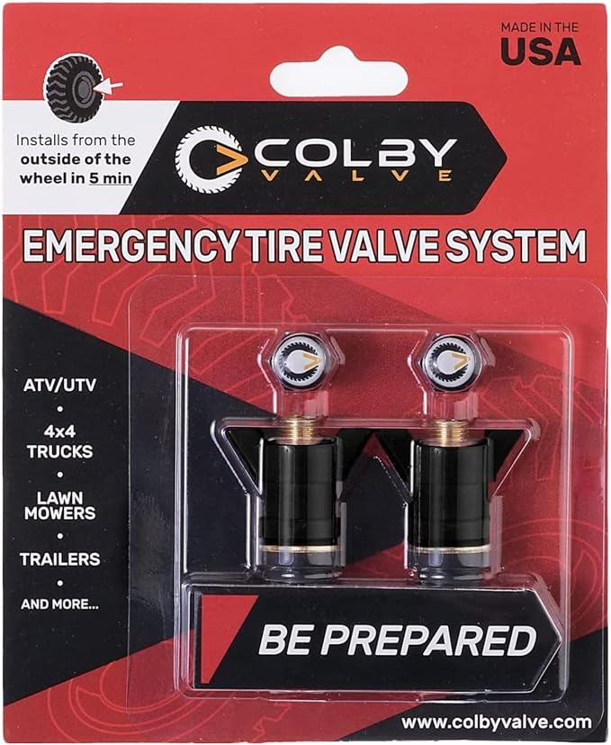 Quick Emergency Valve Stem Replacement Kit for Tubeless Tires | No Tools Required for Install | No Need to Remove Tire | Tire Valve Stem Kit Made in USA from quality 360 brass components