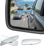 XLarge Blind Spot Mirror 2 Pack 3.7‘’×2.5‘’ HD Frameless Convex Glass for Wide Angle View and Safer Lane Changing Compatible with SUVs Trucks RVs Easy Stick On & Long Lasting Durability