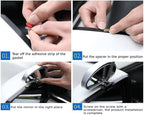 Blind Spot Mirror, Wide Angle HD Glass Rearview Mirror Adjustable Universal for Cars SUV and Trucks, 5.7inch*2.5inch, Sliver