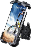 Bike Phone Holder, Motorcycle Mount - Motorcycle Phone Holder, Handlebar Cell Phone Clamp, E-Bike Scooter Phone Clip for iPhone 17 Air Pro Max, 16 15 Plus, S20, 4.7 to 6.8" Smartphones
