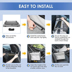 Dog Booster Car Seat, Reinforce Metal Frame Safe Pet Car Seat with Seatbelt & Waterproof Pee Pad & Top Cover | Portable Collapsible Puppy Carrier Bag | for Small Medium Dogs Cats up to 15lbs