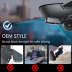 Mangoal 4K Dash Cam for XC40 2023-2026 & XC40 Recharge 2021-2024 (Model B) | B4 B5 T4 T5 P8 etc, Integrated OEM Look,UHD 2160P Video, WiFi & App, Loop Recording, Easy to Install, 64GB Card