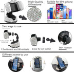 27 PCs Bling Car Accessories Set for Women, Steering Wheel Covers Universal Fit 15 Inch, Bling License Plate Frame, Bling Phone Holder, Bling Car Coasters (Silver Diamond)