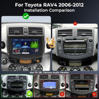 Car Radio Stereo for Toyota RAV4 2006-2012, CarPlay & Android Auto, 4+64GB | Android16, 8" RAV4 Replacement Stereo, WiFi 6, BT 5.4, Supports GPS, SWC, OBD and TPMS, Custom Backgrounds