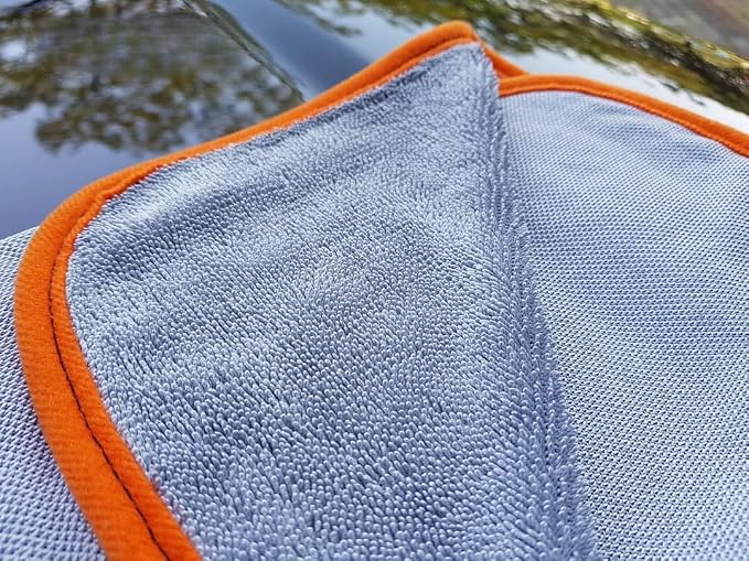 DHydrate Drying Towel: Car Wash Towel for Spotless Shine, Microfiber Edge, Lint & Tag Free, Cleaning Cloth - 28" x 40" (Pack of 1)