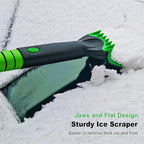 41 Inch Snow Brush and Ice Scraper with Squeegee, Extendable SUV Windshield Ice Scraper and Brush with Foam Grip for SUV Truck Jeep RV Auto Vehicle Window