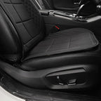 Car Seat Cushions, Car Seat Cover Foldable Portable Seat Cover for Back and Seat Cushions with Bottom Anti Slip Silicon(1 Pack/Black)