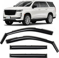 in-Channel Incredibly Durable Rain Guards for Cadillac Escalade ESV 2021-2026, Original Window Deflectors, Vent Window Visors, Vent Deflector, 4 pcs. - 621318