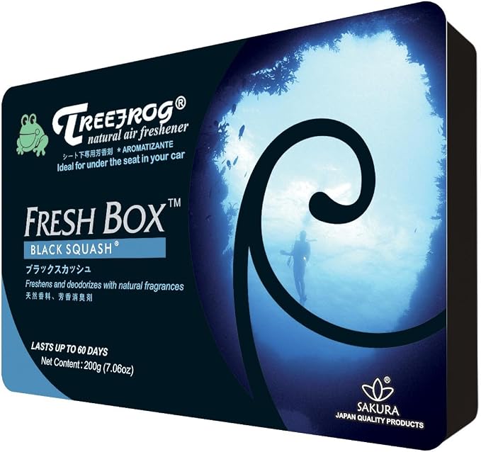 Treefrog Xtreme Fresh Air Freshener Black Squash Scent 3 Packs