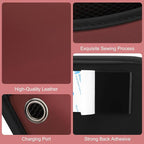 Universal Car Side Pocket Organizer, PU Leather Pouch for Car Seat, Door, Window, Console, Cards Trash Cell Phone Sunglasses Holder, Car Accessories, Red