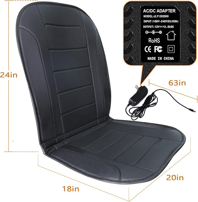 Heated Seat Cushion with Timing Controller,Heating Seat Cover for Office/Home Chair
