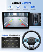 8Core 4G+64G Radio for Honda CRV 2007-2011, Qual-comm Snapdragon Chip, Wireless Carplay Android auto, 9 inch IPS Touchscreen Radio for CRV, Bluetooth GPS 5GWIFI Backup Camera FM RDS SWC