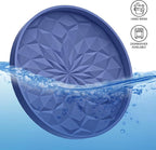ME.FAN Car Coasters for Cup Holders [4 Pack] - 2.75In Silicone Auto Mug Mats - Universal Non-Slip Recessed Car Interior AccessoriesNavy Blue