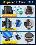 Phone Holders for Your Car Ultimate Military-Grade Car Phone Holder Mount【Patent & Safety Certs】 Upgraded Shockproof Truck Air Vent Phone Mount for iPhone 17 Pro Max 16 Samsung Android,Blue