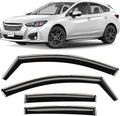 in-Channel Incredibly Durable Rain Guards for Subaru Impreza 2017-2023 Hatchback, Original Window Deflectors, Vent Window Visors, Vent Deflector, 4 pcs. - 617306
