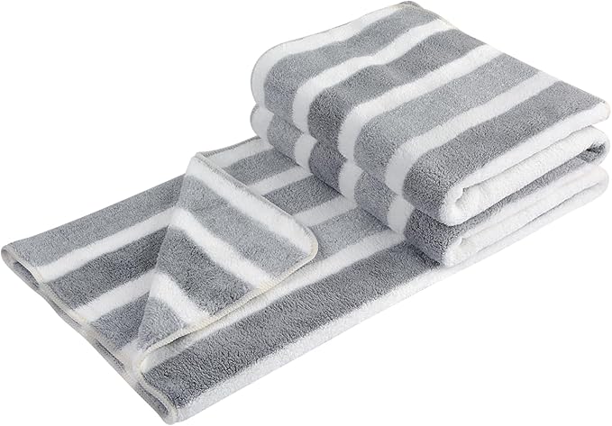 Dog Towel Super Absorbent Pet Bath Towel Microfiber Dog Drying Towel for Small, Medium, Large Dogs and Cats 30inch x 50inch 1 Pack Light-Gray