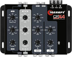 Crx4 Electronic 4 Way Crossover Rca Channels 8 Volts Rms Car Audio Processor Stereo Equalizer Great for Low/High with Bass Boost, Compact Size