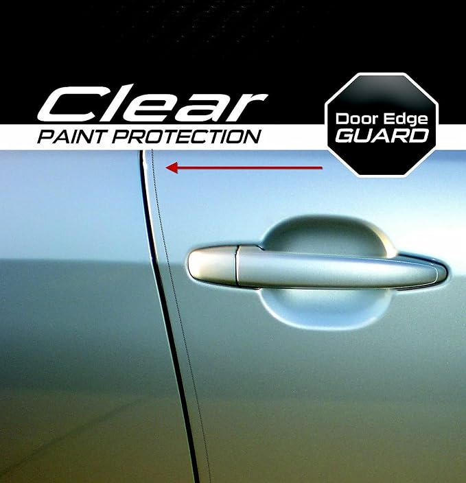 Roll Door Edge Guard Made with Paint Protection Film 0.4" 1" 2" 4" 8" x 240" 5' to 33 Yd, 8mil Impact Areas Scratches Chips Debris Clear Long-Lasting Resistant UV (0.4 inches x 40 YD)