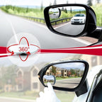 Blind Spot Mirrors, Apple-Shaped HD Glass Frameless Convex Rear View Mirrors, Wide Angle Adjustable Stick for Side Mirror, Automotive Exterior Accessories for Car, SUV & Trucks, Pack of 2