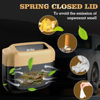 Car Trash Can with Lid，Built-in Storage Garbage Bag，Leakproof Vehicle Trash，Car Accessories for Interior,Mini Garbage Bin for Automotive, Home, Office, Kitchen, Bedroom，with 30pcs Trash Bags