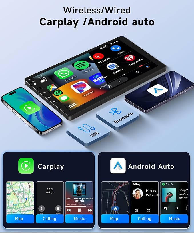 8Core 6+128G Car Stereo for Chevrolet Chevy Camaro 2008-2015 Wireless Carplay Android Auto,9“ IPS Touchscreen Android Car Radio,GPS,5GWiFi,32EQ DSP,Bluetooth5.0,SWC,Backup Camera