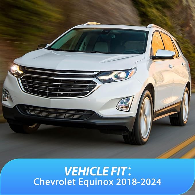 in-Channel Rain Guards for Chevrolet Equinox 2018-2024 Premier Only, Window Visors Vent Visor Window Deflectors, Rain Wind Noise Reduction Ventilation, 4PCS