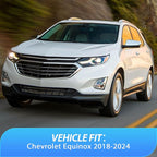 in-Channel Rain Guards for Chevrolet Equinox 2018-2024 Premier Only, Window Visors Vent Visor Window Deflectors, Rain Wind Noise Reduction Ventilation, 4PCS