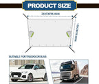 Car Windshield Snow Cover with Side Mirror and Hook, Winter Windshield Sun Shade Foldable, Magnetic Windshield Cover for Ice and Snow, Extra Large Fit for Car/SUV, Pickup truck, 96"x59" Silver