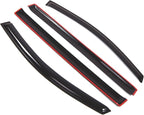 Outside Mount Window Vent Visors Rain Guards Compatible with Toyota Sienna 2011-2016 | Side Window Wind Deflectors Rain Shields | Smoke Tinted, 4 Pcs Set, DGWV-446