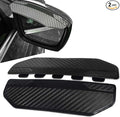 2PCS Universal Snap-On Side Mirror Rain Guards, Side Window Wind Deflectors & Visors, Car Mirror Rain Visor Eyebrow Cover, Carbon Fiber Side Mirror Rainproof Eyebrow Fit for Car Truck SUV