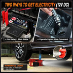 Electric Car Jack Kit 5 Ton 12V Hydraulic Car Jack with Impact Wrench, 3 in 1 Portable Electric Floor Jack with Tire Inflator Pump LED Light for Sedan SUV Truck Change Tire Garage Repair