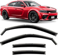 Voron Glass in-Channel Extra Durable Rain Guards for Dodge Charger 2011-2023, Window Deflectors, Vent Window Visors, 4 Pieces - 200907